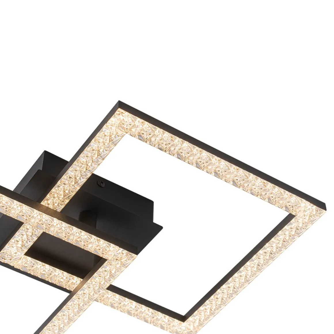 Minimalist 2-light Square Dimmable LED Semi Flush Mount