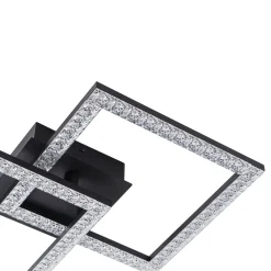 Minimalist 2-light Square Dimmable LED Semi Flush Mount