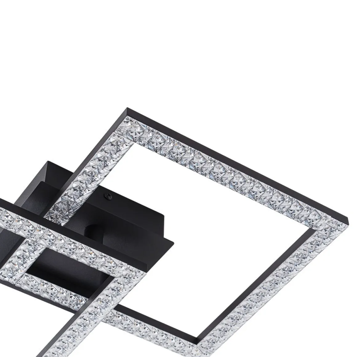 Minimalist 2-light Square Dimmable LED Semi Flush Mount
