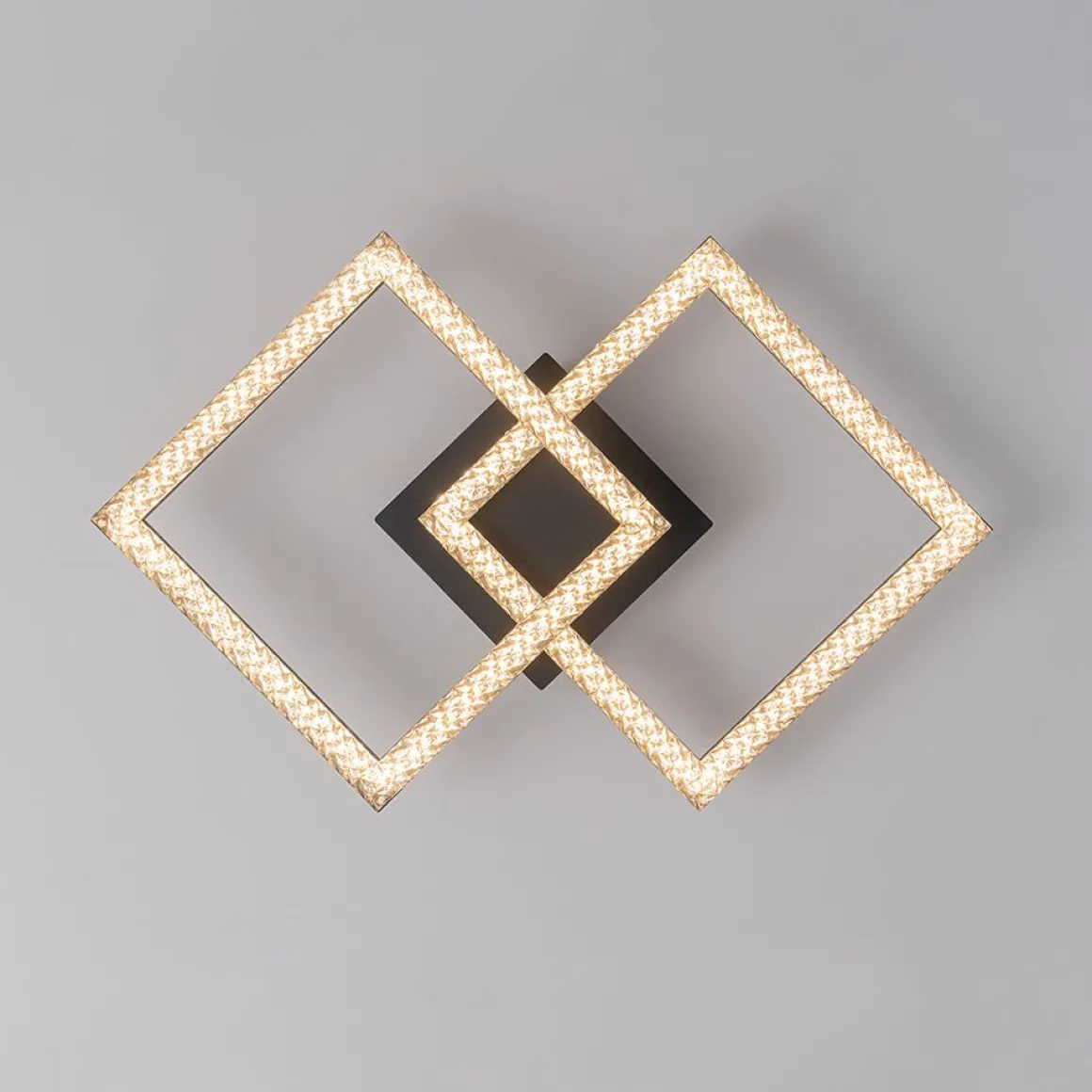 Minimalist 2-light Square Dimmable LED Semi Flush Mount
