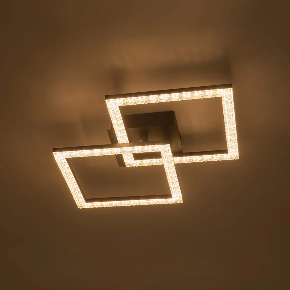 Minimalist 2-light Square Dimmable LED Semi Flush Mount