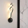 Minimalist 2-Light Twist Ribbon Dimmable LED Wall Sconce