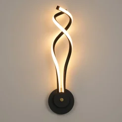 Minimalist 2-Light Twist Ribbon Dimmable LED Wall Sconce
