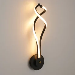 Minimalist 2-Light Twist Ribbon Dimmable LED Wall Sconce
