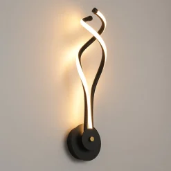 Minimalist 2-Light Twist Ribbon Dimmable LED Wall Sconce
