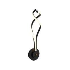 Minimalist 2-Light Twist Ribbon Dimmable LED Wall Sconce