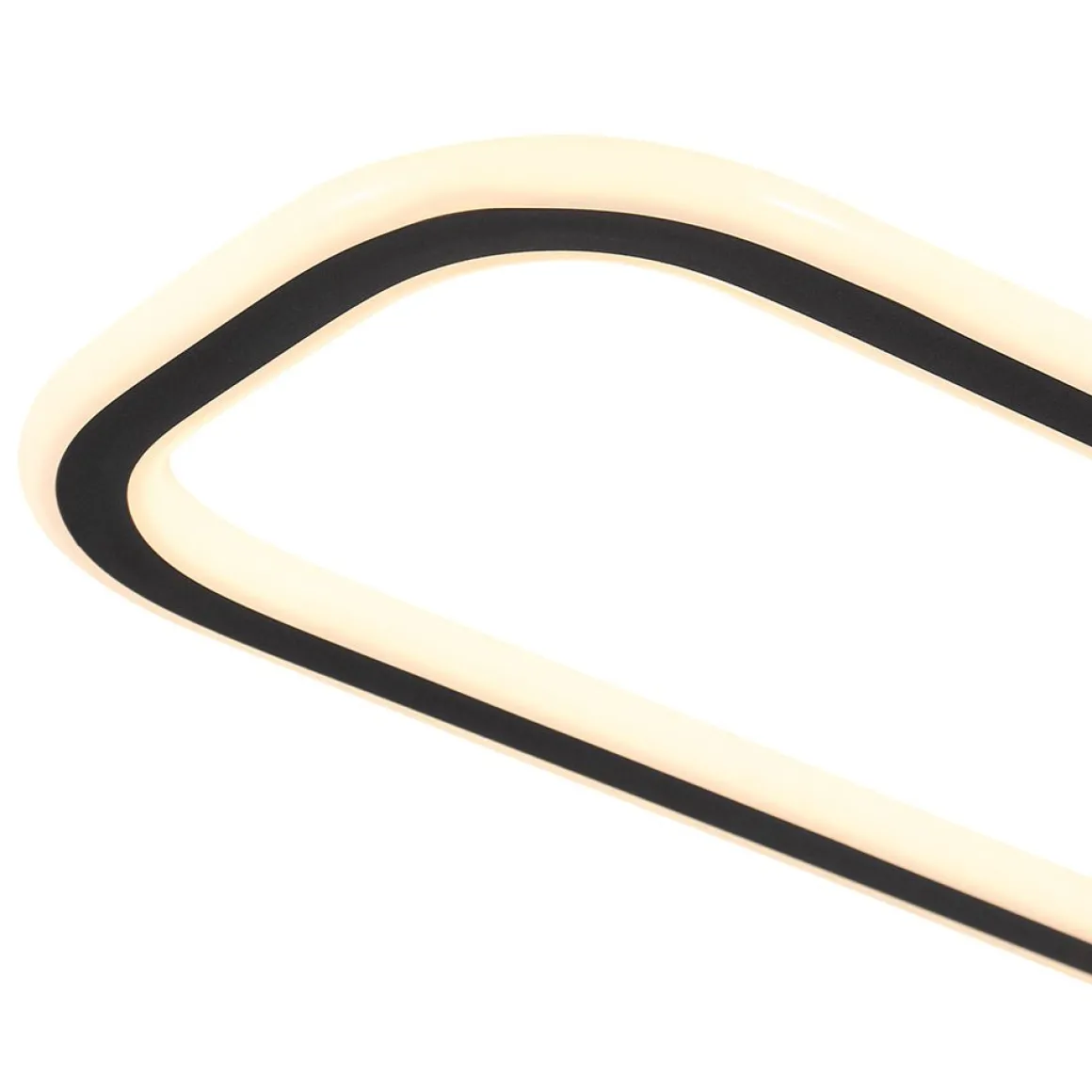 Minimalist Linear Rectangular Ring Dimmable LED Ceiling Light