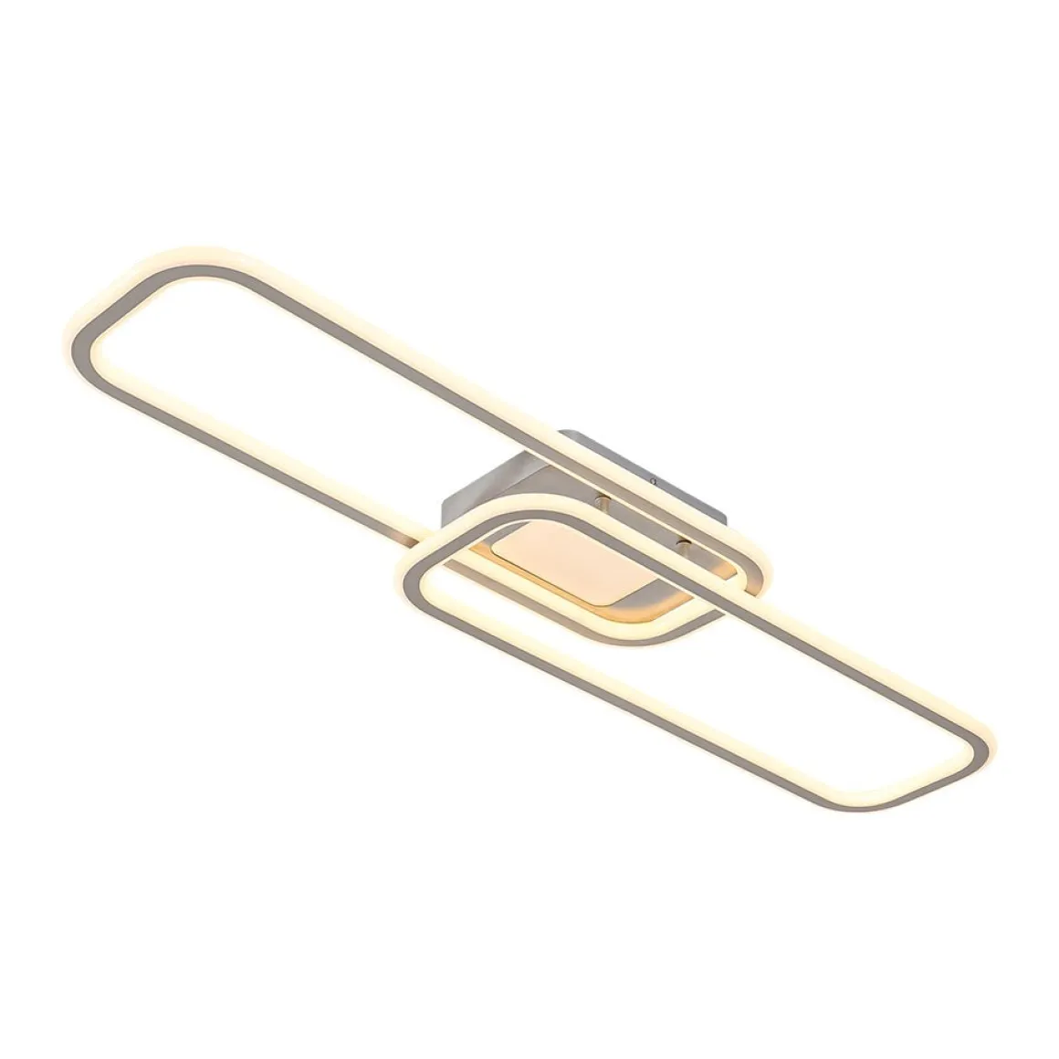 Minimalist Linear Rectangular Ring Dimmable LED Ceiling Light