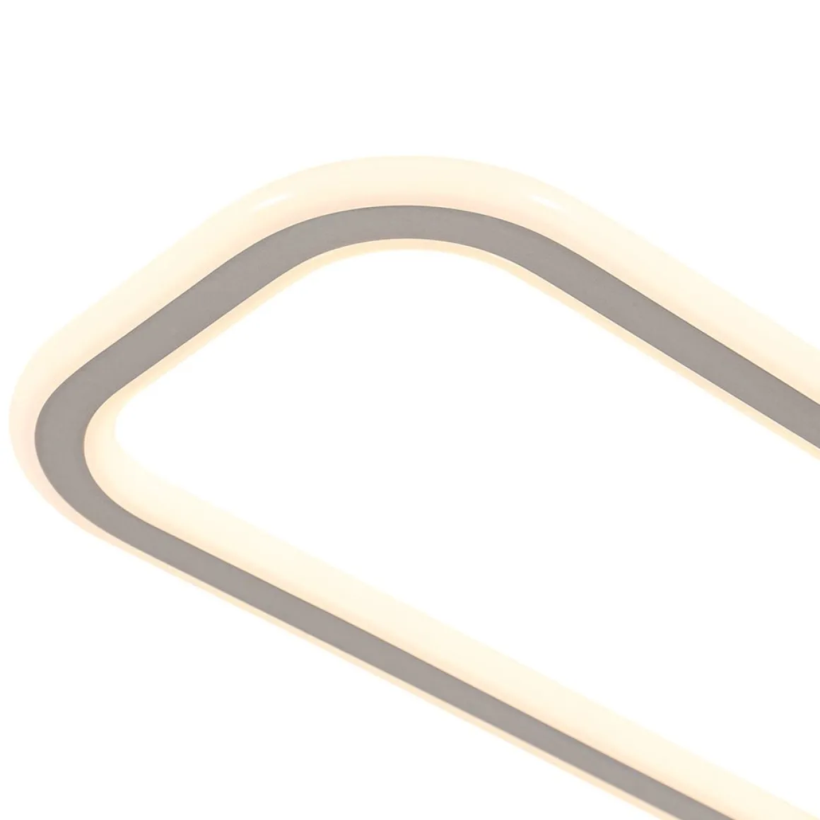 Minimalist Linear Rectangular Ring Dimmable LED Ceiling Light