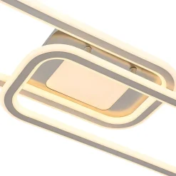 Minimalist Linear Rectangular Ring Dimmable LED Ceiling Light