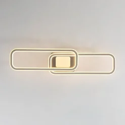 Minimalist Linear Rectangular Ring Dimmable LED Ceiling Light