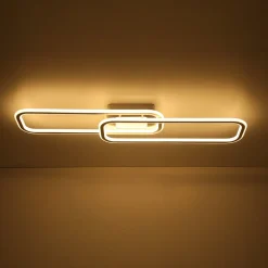 Minimalist Linear Rectangular Ring Dimmable LED Ceiling Light