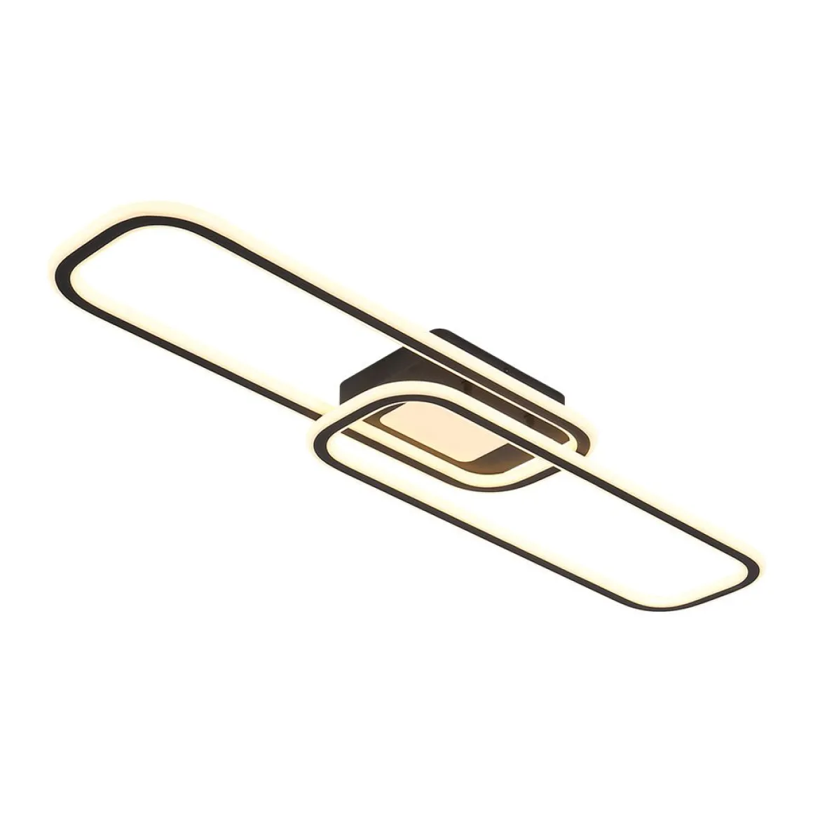 Minimalist Linear Rectangular Ring Dimmable LED Ceiling Light