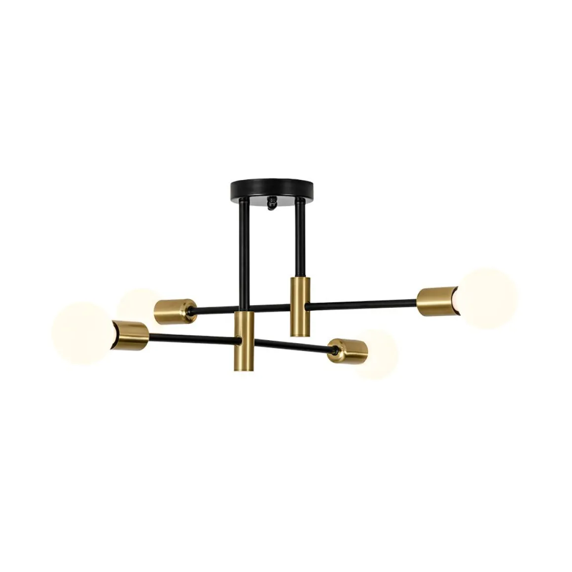Minimalist Linear Tiered Sputnik Semi Flush Ceiling Light