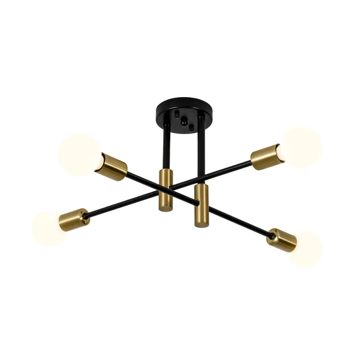 Minimalist Linear Tiered Sputnik Semi Flush Ceiling Light