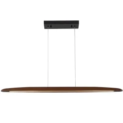 Minimalist Linear Wood Dimmable LED Island Pendant
