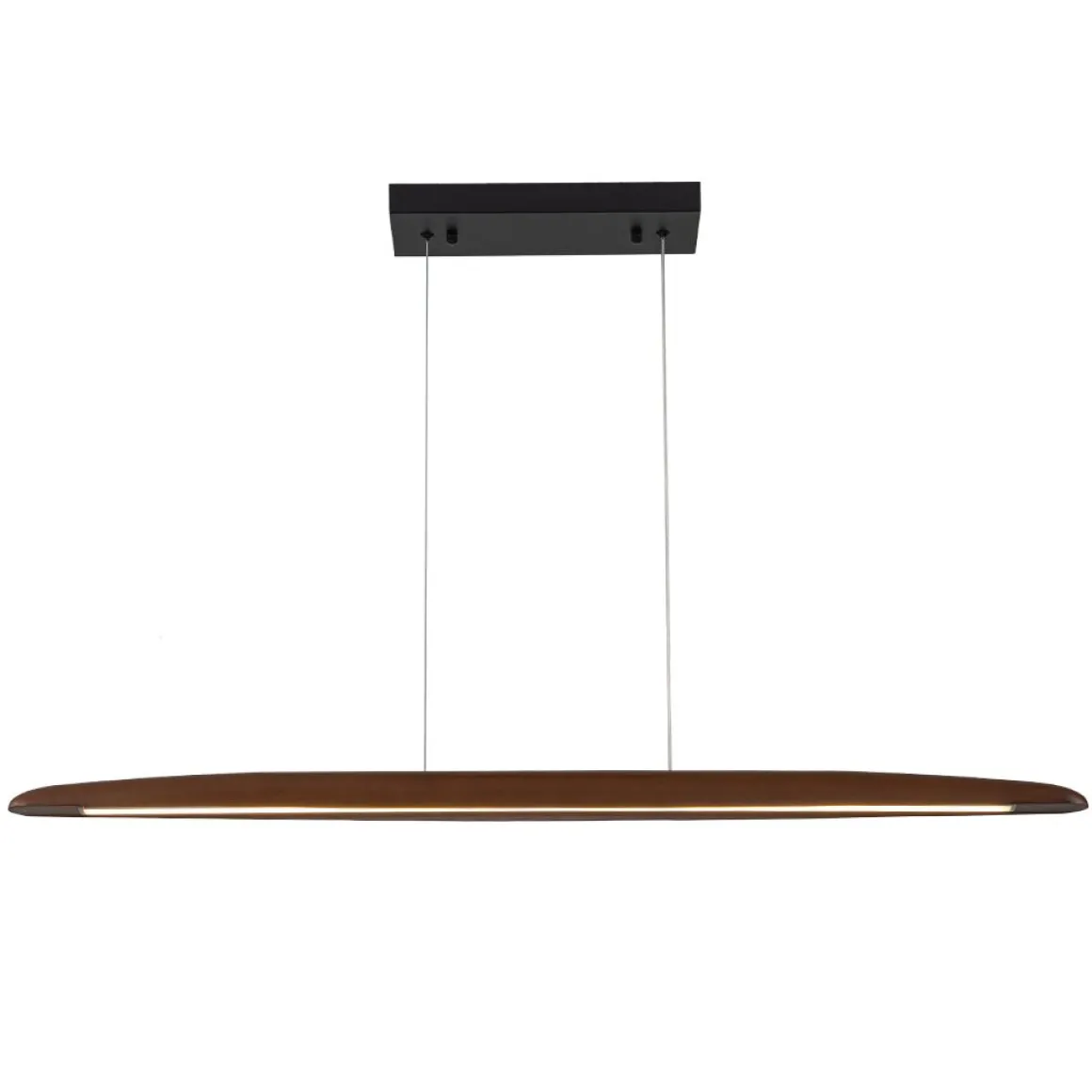Minimalist Linear Wood Dimmable LED Island Pendant