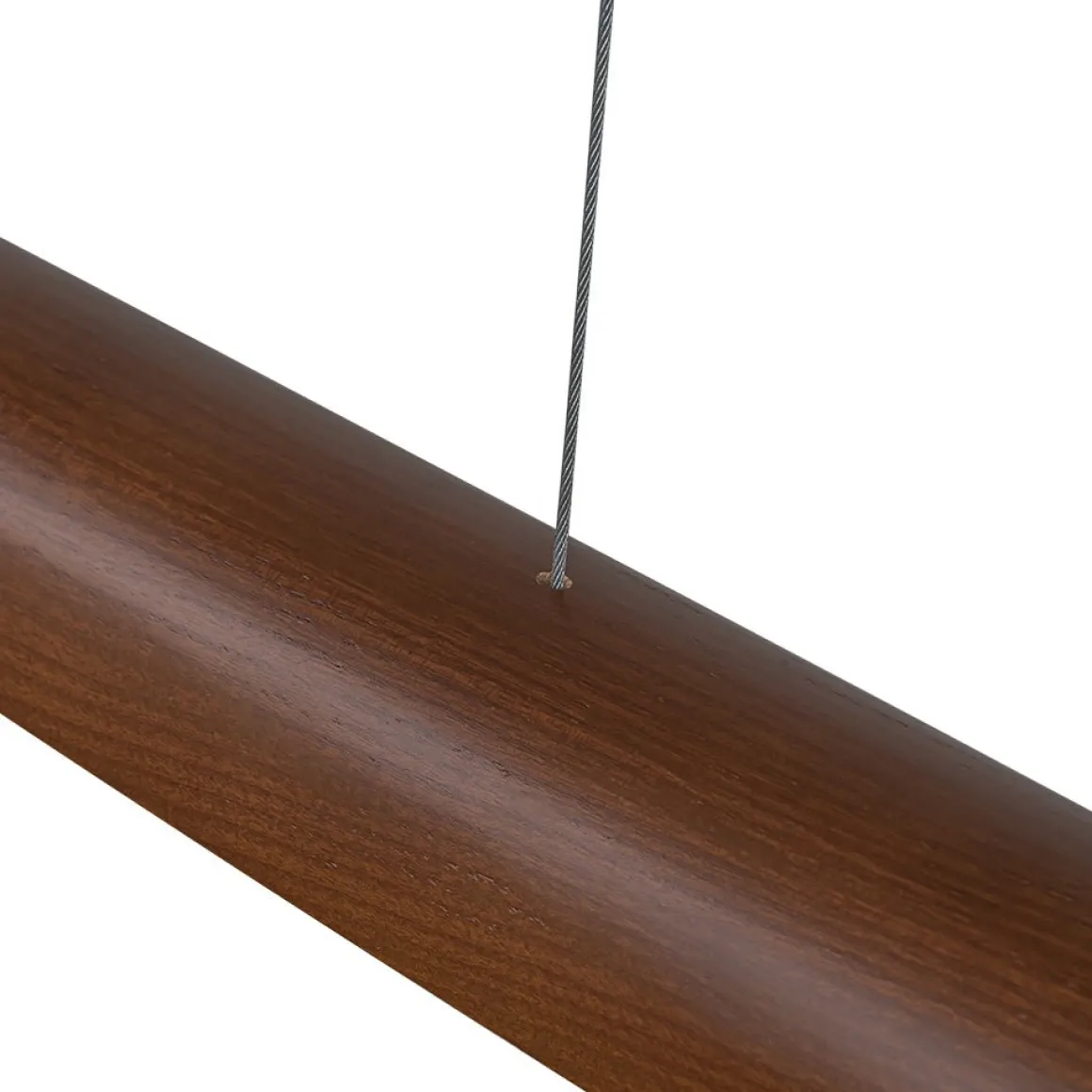 Minimalist Linear Wood Dimmable LED Island Pendant