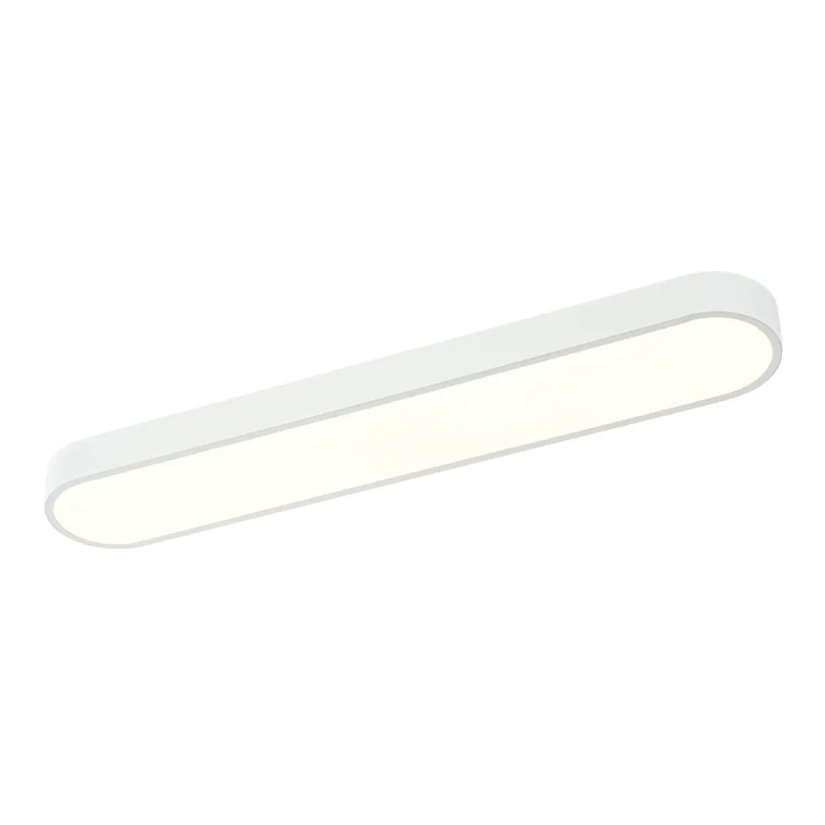 Minimalist Long Oval Dimmable LED Flush Mount Ceiling Light