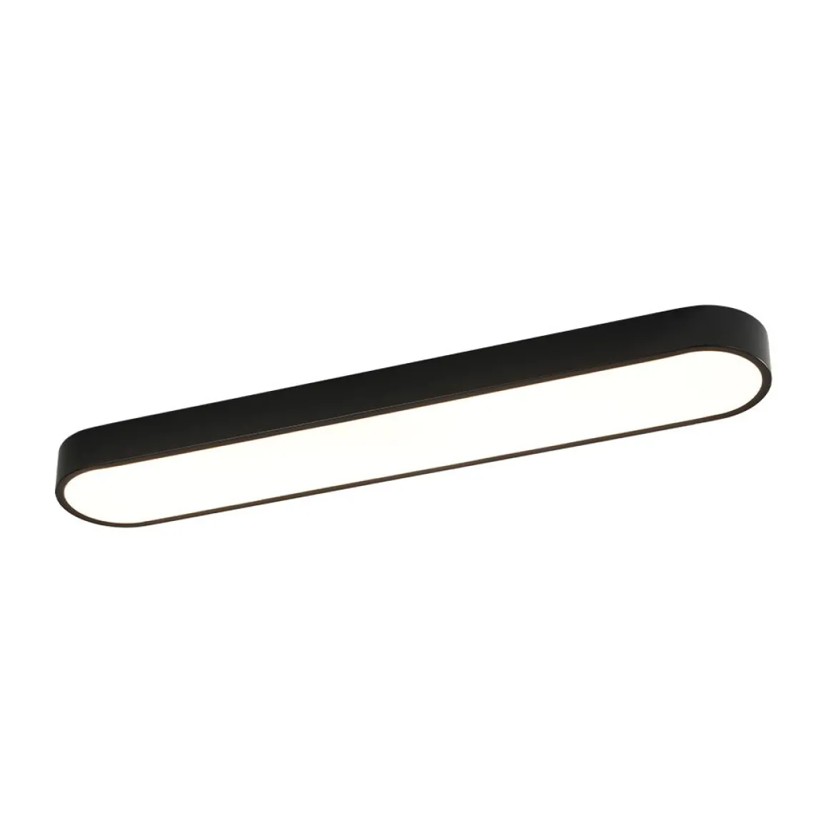 Minimalist Long Oval Dimmable LED Flush Mount Ceiling Light
