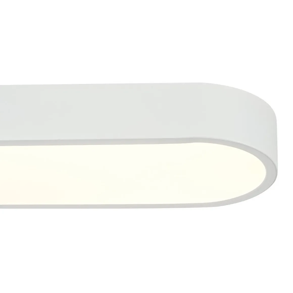 Minimalist Long Oval Dimmable LED Flush Mount Ceiling Light