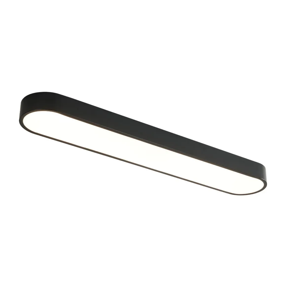Minimalist Long Oval Dimmable LED Flush Mount Ceiling Light