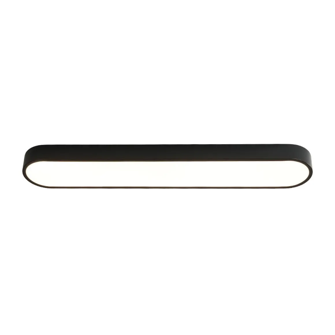 Minimalist Long Oval Dimmable LED Flush Mount Ceiling Light