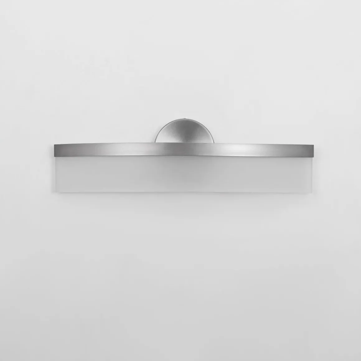 Minimalist Nickel Arched Dimmable LED Vanity Wall Light