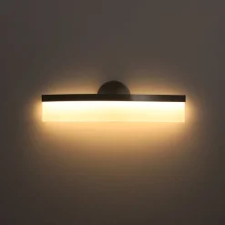Minimalist Nickel Arched Dimmable LED Vanity Wall Light