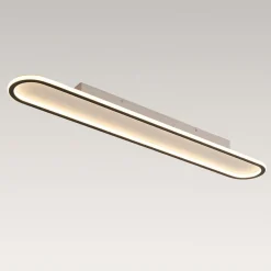 Minimalist Streamlined Oval Warm LED Ceiling Light