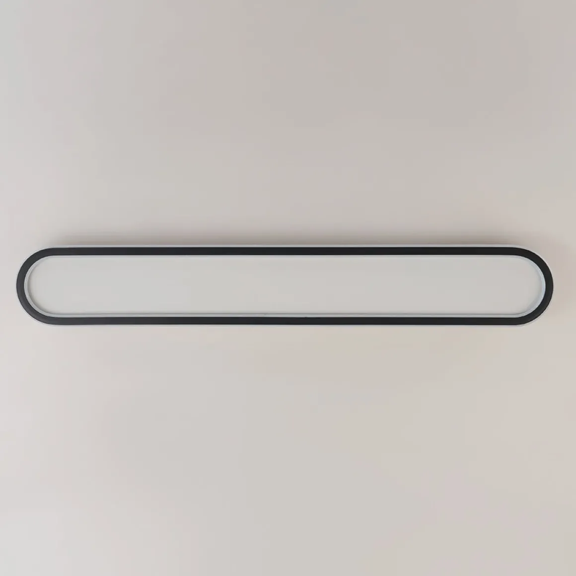 Minimalist Streamlined Oval Warm LED Ceiling Light