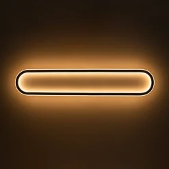 Minimalist Streamlined Oval Warm LED Ceiling Light