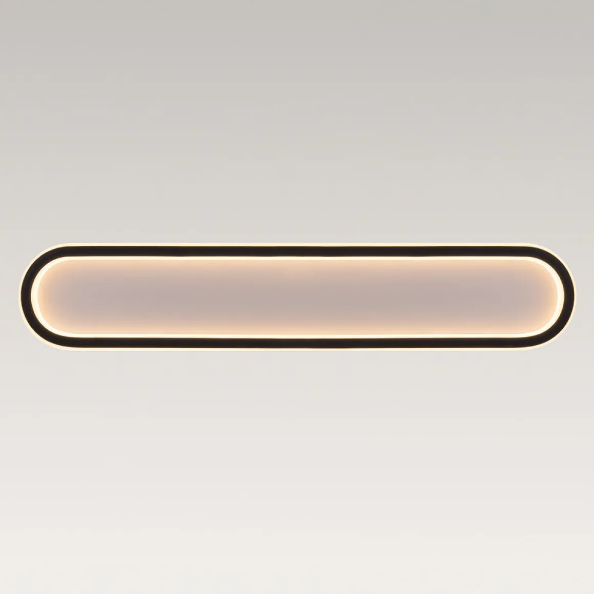 Minimalist Streamlined Oval Warm LED Ceiling Light