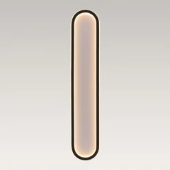 Minimalist Streamlined Oval Warm LED Ceiling Light