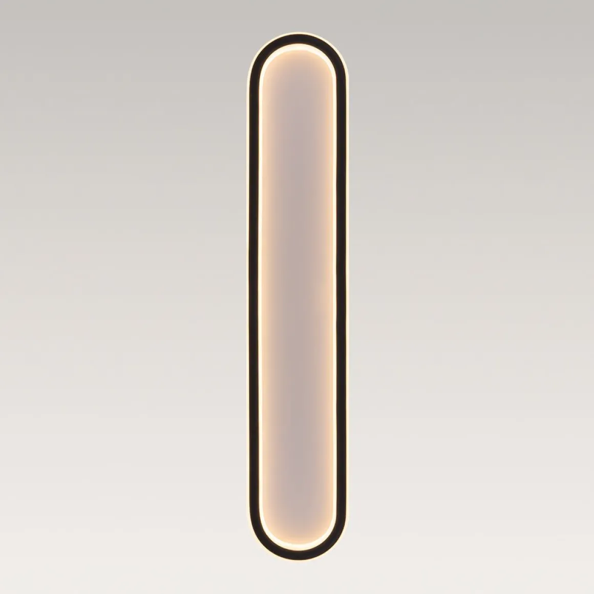 Minimalist Streamlined Oval Warm LED Ceiling Light