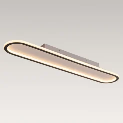 Minimalist Streamlined Oval Warm LED Ceiling Light