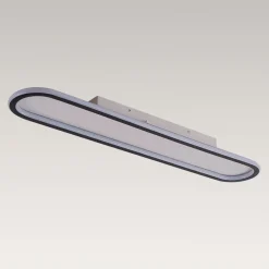 Minimalist Streamlined Oval Warm LED Ceiling Light