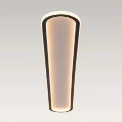 Minimalist Streamlined Oval Warm LED Ceiling Light