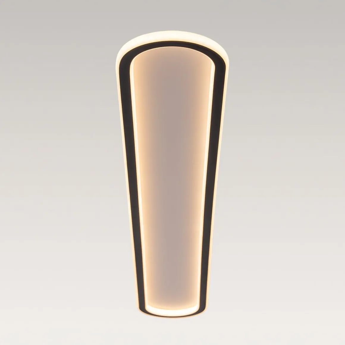 Minimalist Streamlined Oval Warm LED Ceiling Light