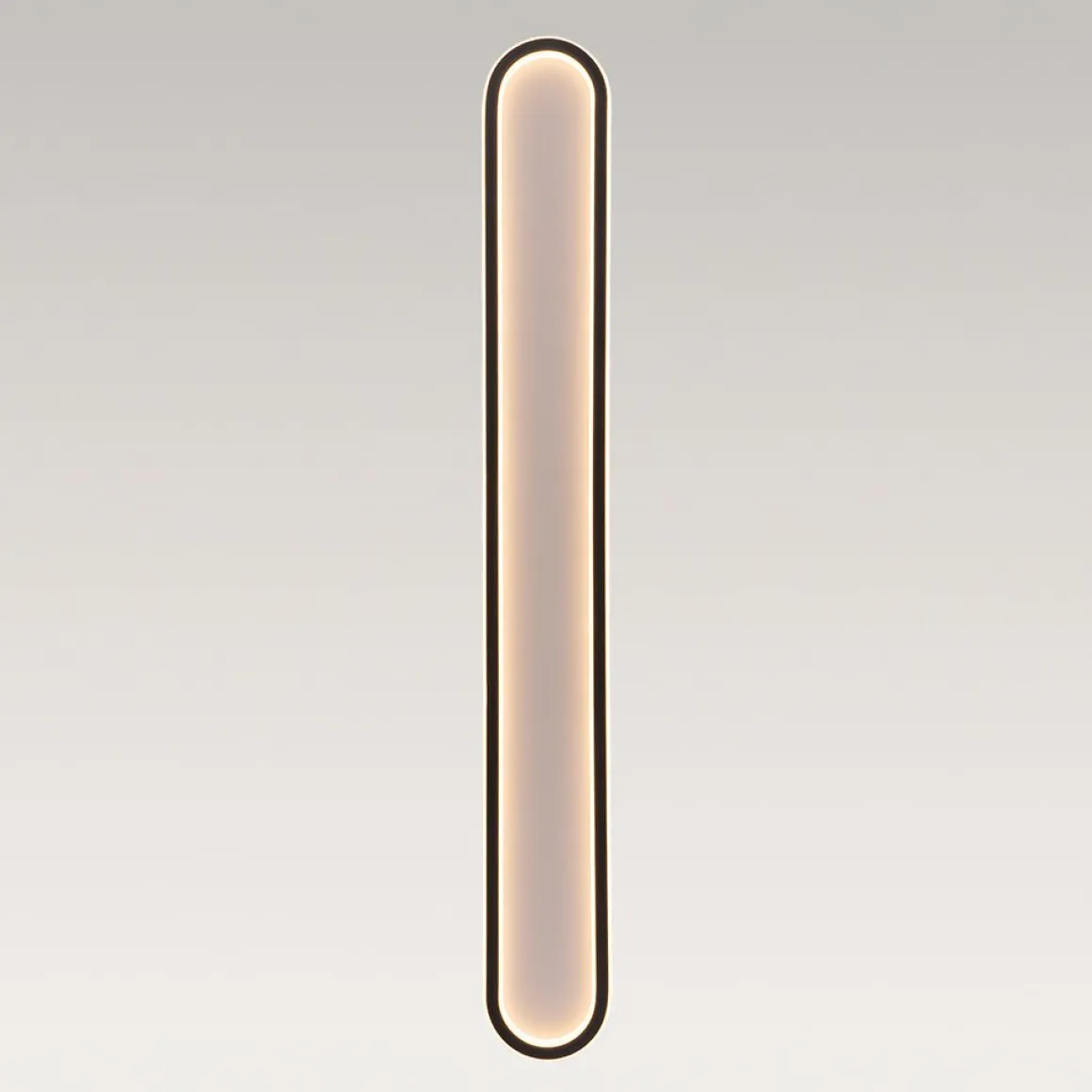 Minimalist Streamlined Oval Warm LED Ceiling Light