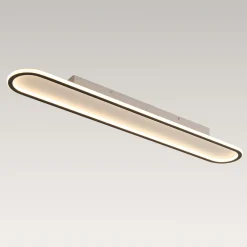 Minimalist Streamlined Oval Warm LED Ceiling Light