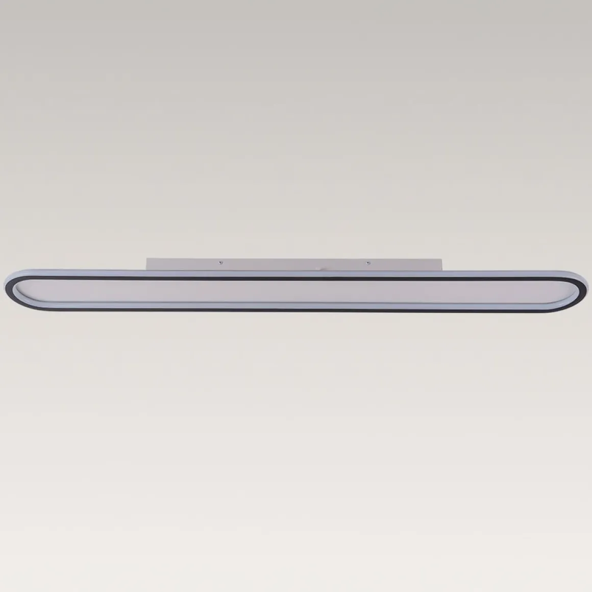 Minimalist Streamlined Oval Warm LED Ceiling Light