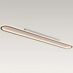 Minimalist Streamlined Oval Warm LED Ceiling Light