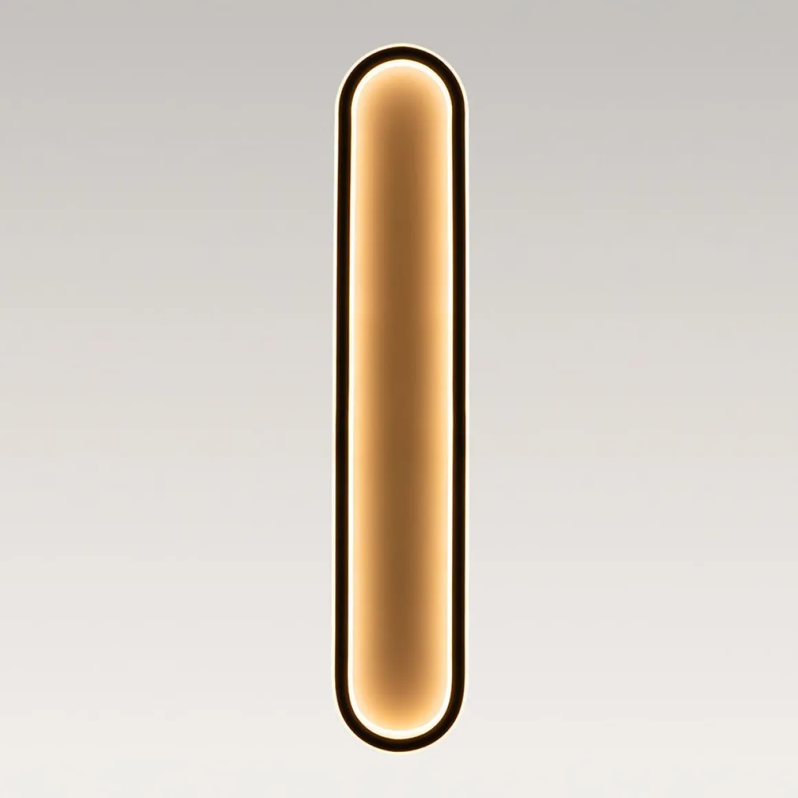 Minimalist Streamlined Oval Warm LED Ceiling Light