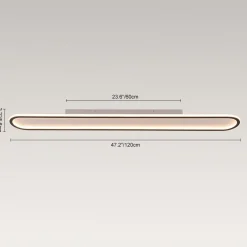 Minimalist Streamlined Oval Warm LED Ceiling Light