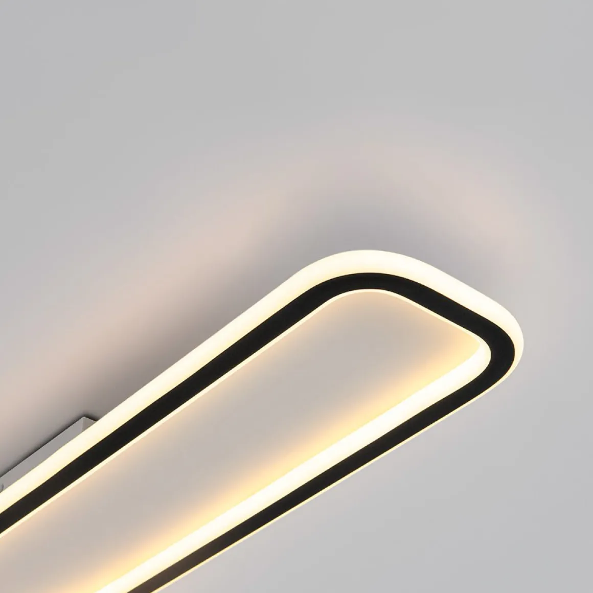 Minimalist Streamlined Rectangular Warm LED Ceiling Light