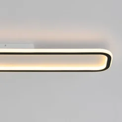 Minimalist Streamlined Rectangular Warm LED Ceiling Light