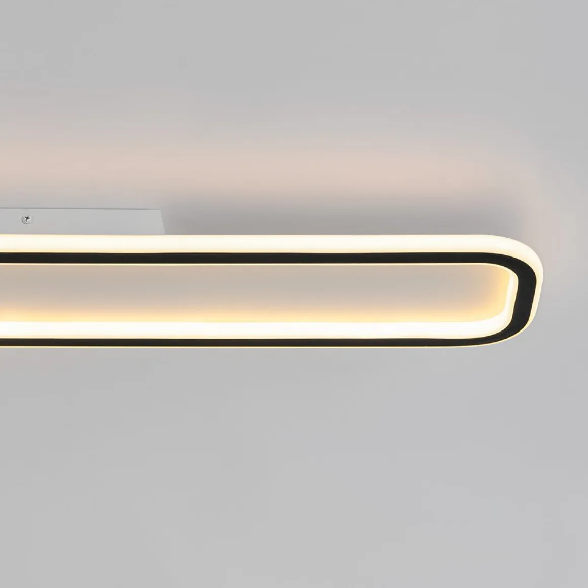 Minimalist Streamlined Rectangular Warm LED Ceiling Light