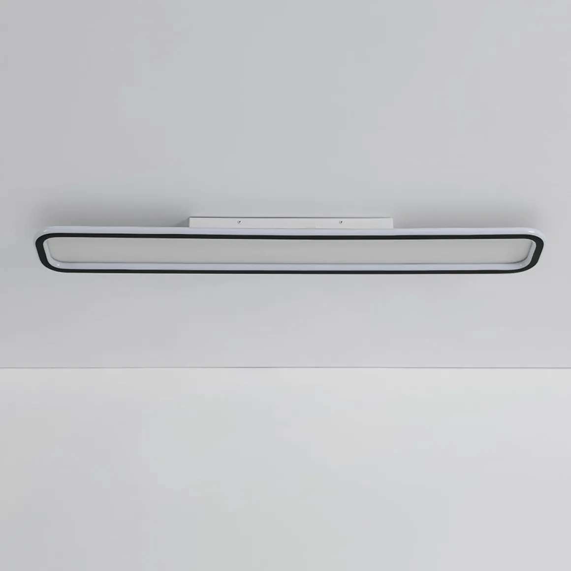 Minimalist Streamlined Rectangular Warm LED Ceiling Light