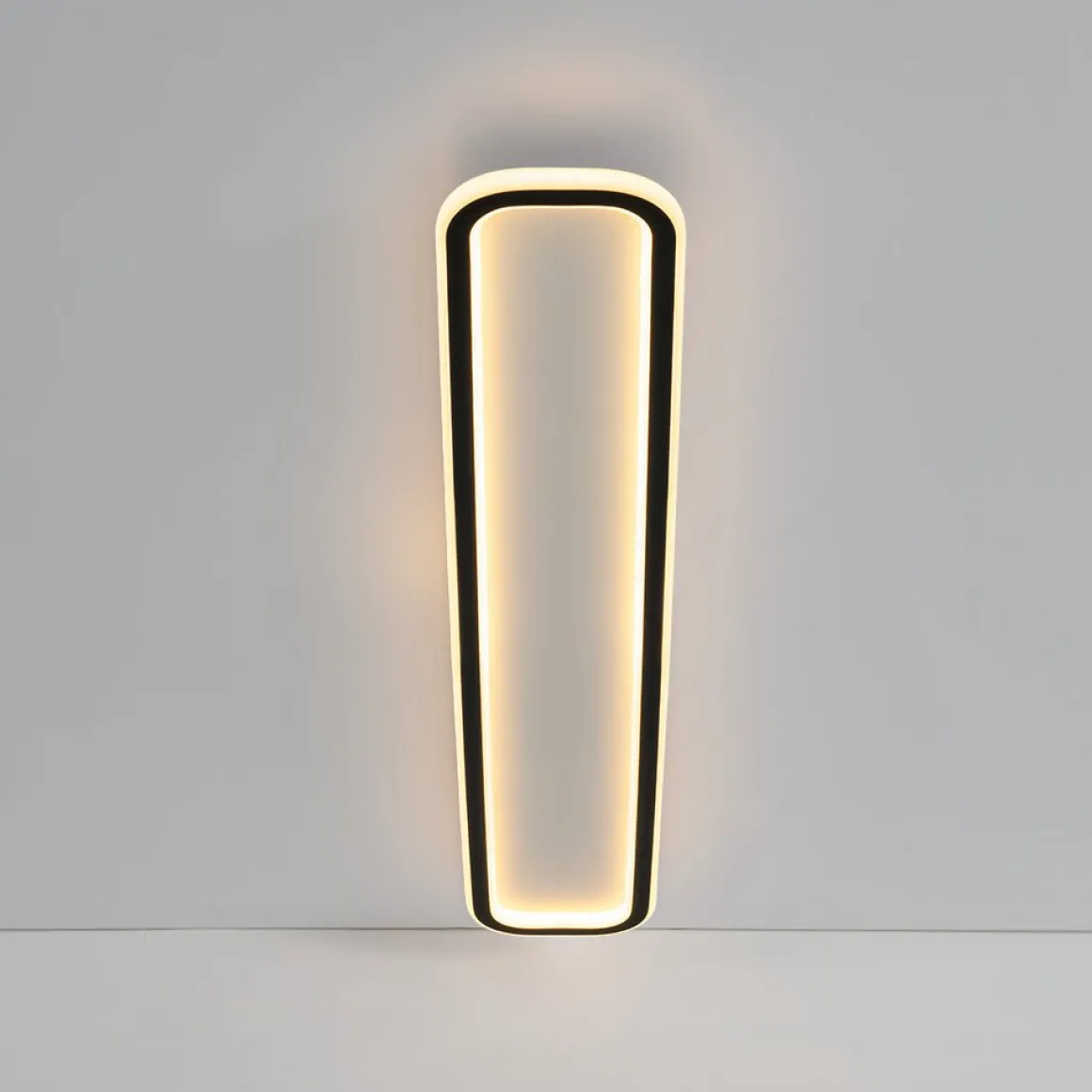 Minimalist Streamlined Rectangular Warm LED Ceiling Light